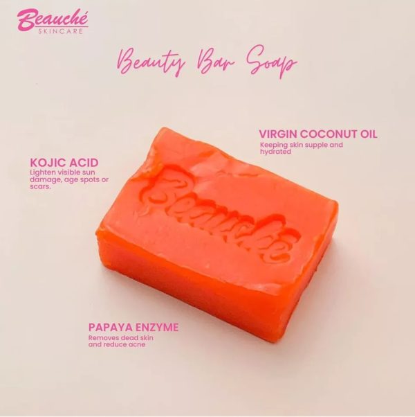 Beauche international Kojic Papaya Beauty Soap 90gr (Pack of 3)