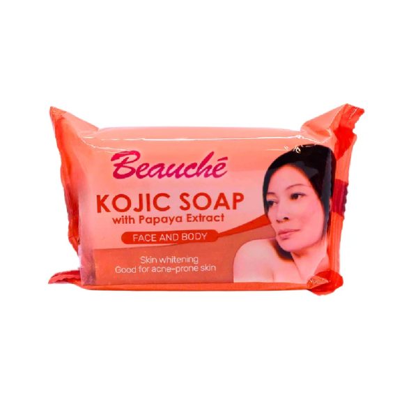 Beauche international Kojic Papaya Beauty Soap 90gr (Pack of 3) - Image 3